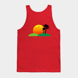 Sunset landscape Tank Top